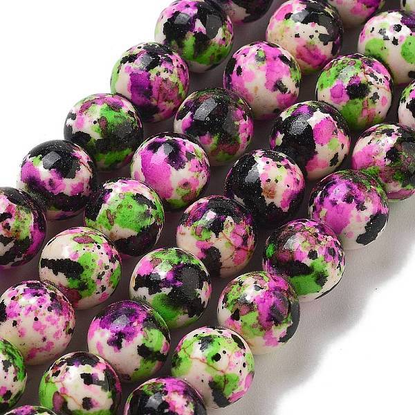Synthetic Turquoise Dyed Beads Strands