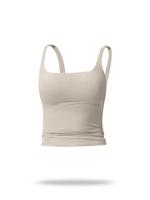 Women's Solid Color Sports Tank Top, Casual Comfy Breathable Sleeveless Sports Top for Yoga Gym Workout Running, Ladies Sport...