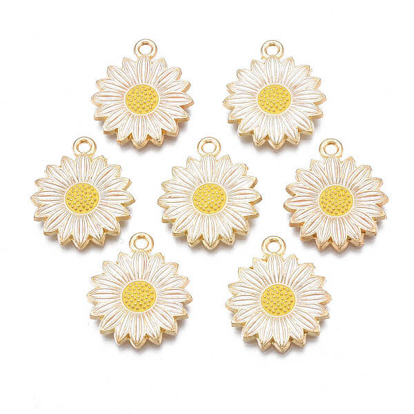 Rack Plating Alloy Enamel Pendants