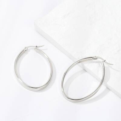 Non-Tarnish 304 Stainless Steel Hoop Earrings