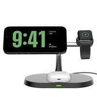 3 in 1 15W Magnetic Wireless Charger, Multifunctional Fast Charging Station, Wireless Wide Compatibility Charging Stand for ...