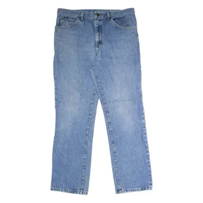 LEE Mens Jeans Blue Regular Straight Stone Wash W34 L32