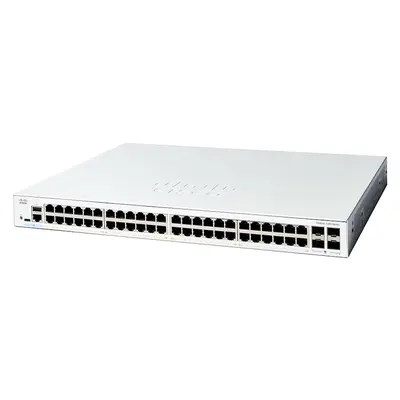 Cisco C1300-48T-4X | Catalyst 1300 Series 1300-48T-4X 48 x 10/100/1000Base-T RJ-45 and 4 x 10G SFP+ Uplink Ports Layer 3 Mana...