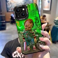 Chucky Doll Themed Phone Case, Knife Design, Suitable for iPhone 16, 15, 14, 13, 12, and 11 Pro Models, Made of Durable TPU M...