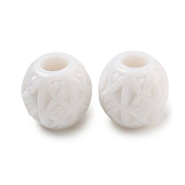 Opaque Acrylic European Beads