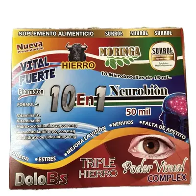 Hiero Vitamin B12 10 With Moringa - B12 Antioxidant Dietary Supplement for Healthcare and Edible Fitness, Includes 10 Microba...