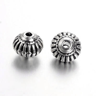 Tibetan Style Alloy Bicone Beads