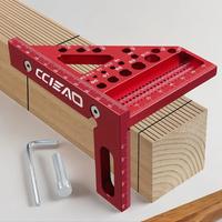 3d Multi-angle Carpenter Square Scriber, Drawing Line Ruler, High Precision Woodworking Square Protractor for Carpenters, Con...