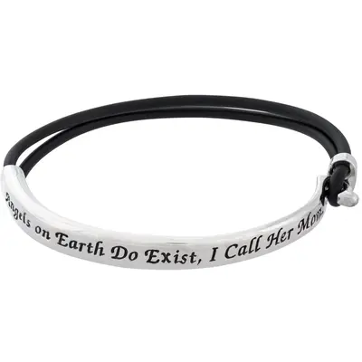Moms are Angels on Earth Bracelet - Turquoise