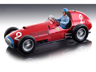 Ferrari 375 #2 Alberto Ascari Winner Formula One F1 Italy GP (1951) with Driver Figure Mythos Series Limited Edition to 95 pi...