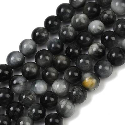 Natural Hawk's Eye Beads Strands