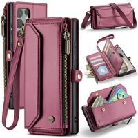 CaseMe Crossbody Phone Case with Card Slot (1 Count), PU Leather Phone Wallet Case with Zipper & Removable Wristlet, Phone ...