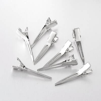 Platinum Plated Jewelry DIY Iron Alligator Hair Clip Findings