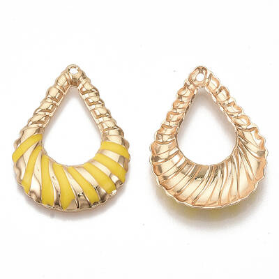 Eco-Friendly Iron Enamel Pendants