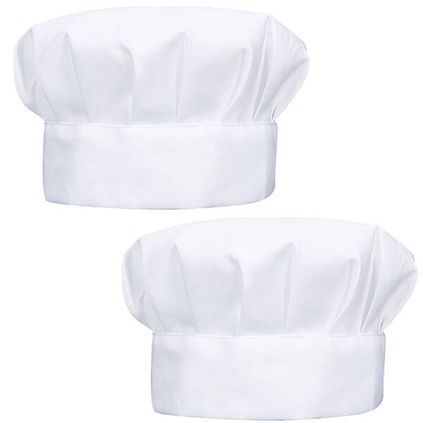 2Pcs Adjustable Polycotton Chef Hat