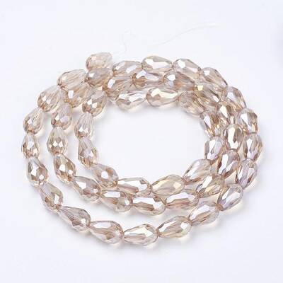 Electroplate Glass Beads Strands