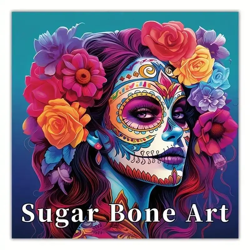 Coloring Book, 22 Pages Thickened Paper Sugar Bone Art Coloring Book, Birthday Gift