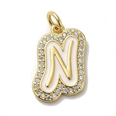 Brass Micro Pave Cubic Zirconia Pendants