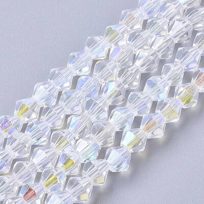 Electroplate Glass Beads Strands