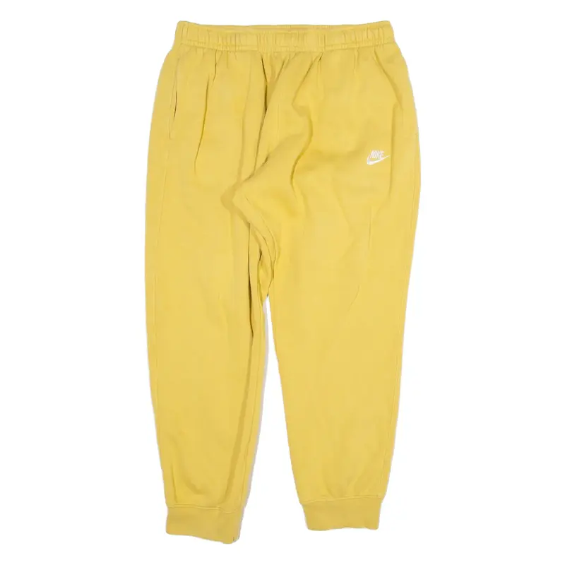 NIKE Womens Joggers Yellow Tapered XL W32 L27