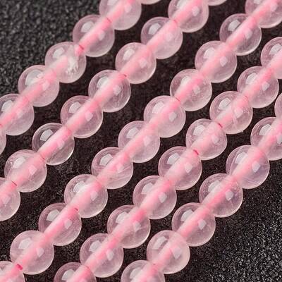 Natural Rose Quartz Strand