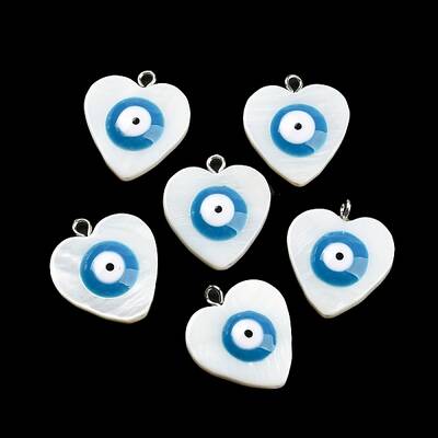 Natural Freshwater Shell Enamel Pendants