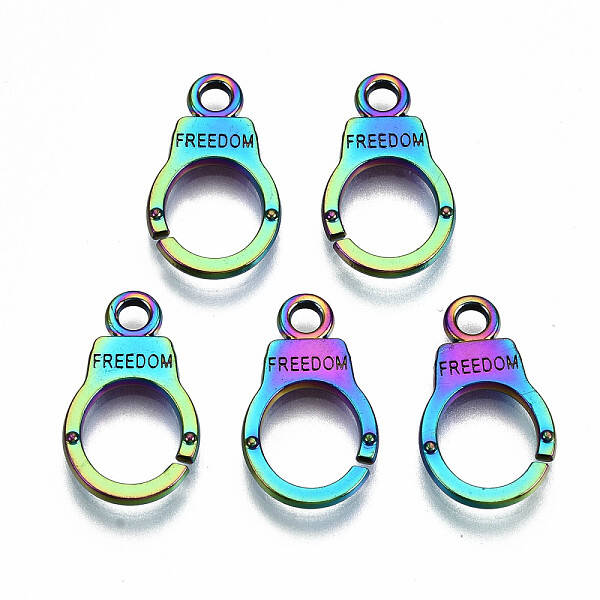 Rainbow Color Alloy Pendants
