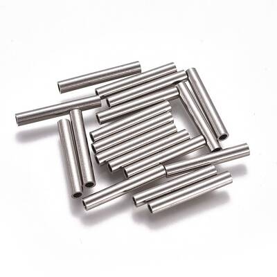 Non-Tarnish 304 Stainless Steel Tube Beads
