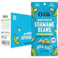 The Only Bean - Crunchy Roasted Edamame Beans (Sea Salt) - Keto Snack, High Protein, Healthy Snacks, Low Carb, High Fiber, Gl...