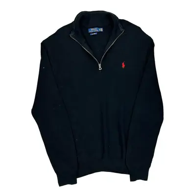 Polo By Ralph Lauren 1/4 Zip - XL Black Cotton