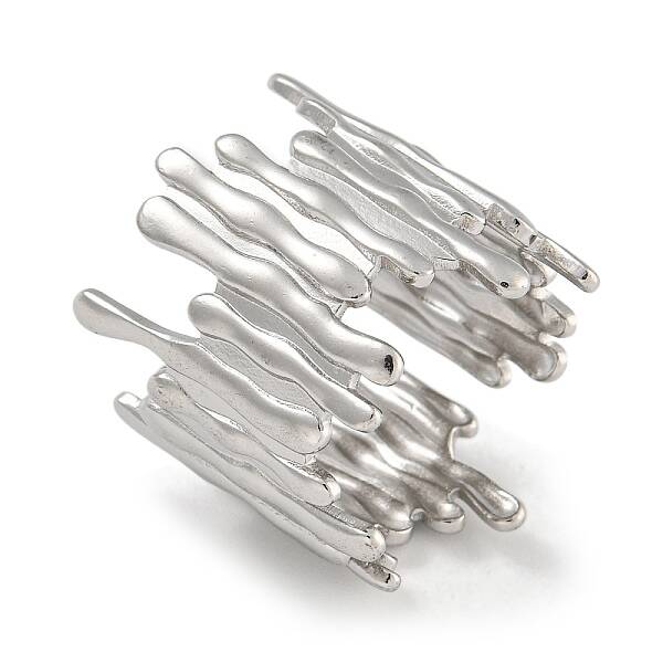 304 Stainless Steel Open Cuff Ring for Women