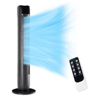Vertical Bedroom Tower Fan with 4 Speeds, 4 Modes, 90° Indoor Oscillating Fan, 8H Timer, Bladeless Vertical Fan, 35-Inch Por...