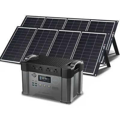 ALLPOWERS Solar Generator Kit 2000W Power Station 200W Solar Panel