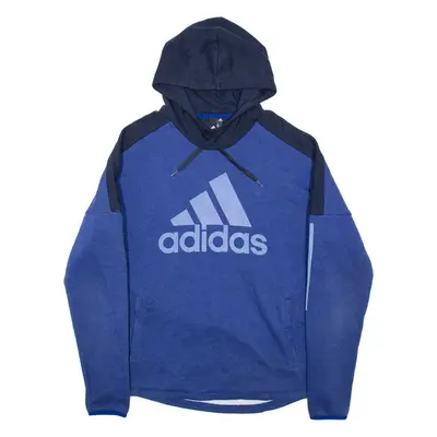 ADIDAS Mens Blue Hoodie L