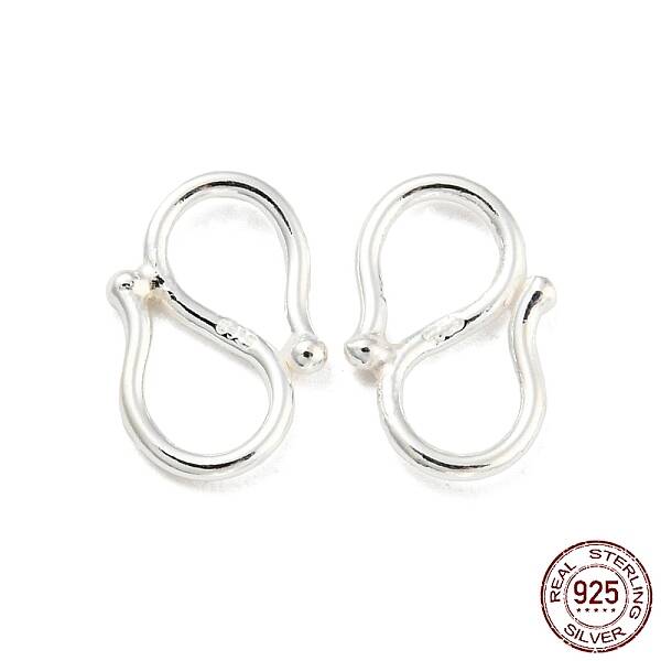 925 Sterling Silver S-Hook Clasps