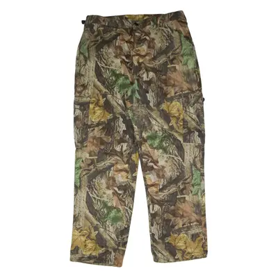 LIBERTY Camouflage Cargo Mens Trousers Brown Relaxed Wide-Leg W38 L32