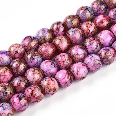 Baking Painted Glass Beads Strands
