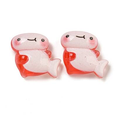Ice Ocean Theme Opaque Resin Cabochons