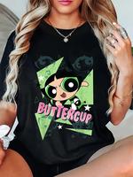 100% Cotton CN The Powerpuff Girls Buttercup Moves T-Shirt