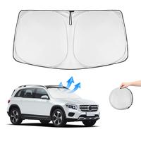 Windshield Foldable Sunshade - Blocks 99% of Heat, Perfect Fit, No Light Leaks Through, Keep Car Cool, Oxford Titanium Silver...