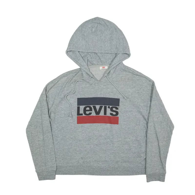LEVI'S Hoodie Grey Pullover Womens M