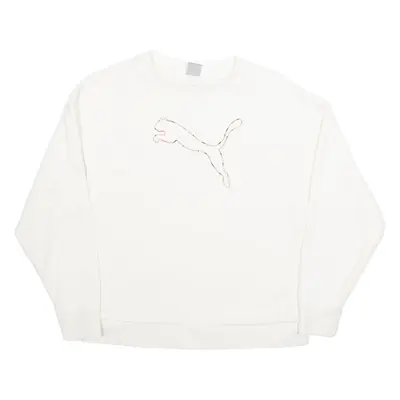 PUMA Womens Sweatshirt Cream S