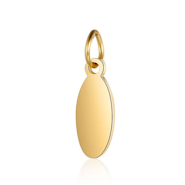 Ion Plating(IP) 304 Stainless Steel Stamping Blank Tag Pendants