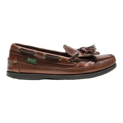 BASS Loafer Shoes Brown Leather Mens UK 8