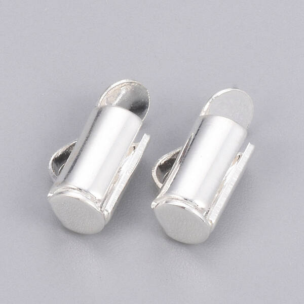 Brass Slide On End Clasp Tubes