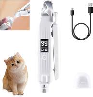 Nail Trimmer,Pet Nail Trimmer,Portable 2 in 1 Dog Cat Electric Nail Clipper with Light,Electric Pets Claw Trimmer,Nail Trimme...