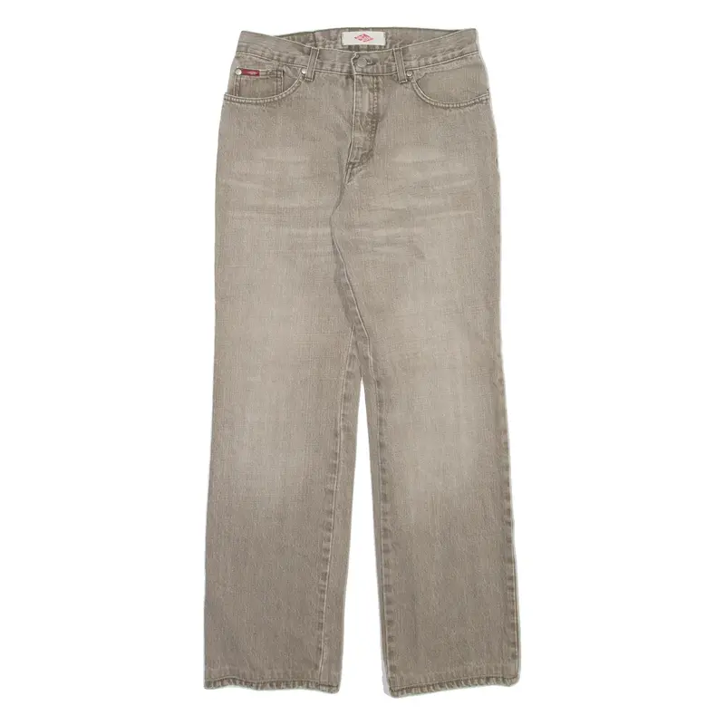 LEE COOPER Mens Jeans Grey Regular Straight Stone Wash W29 L30