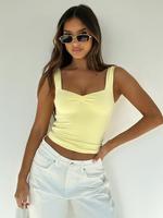 Women's Solid Color Tank Top, Elegant Fashion Casual Sleeveless Top for Daily Outdoor Wear, Women's Top for Summer