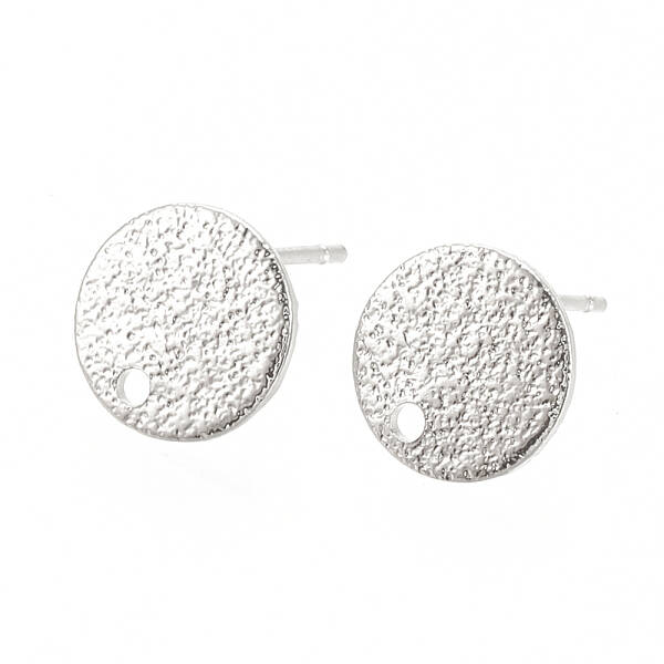 Hammered Brass Stud Earring Findings