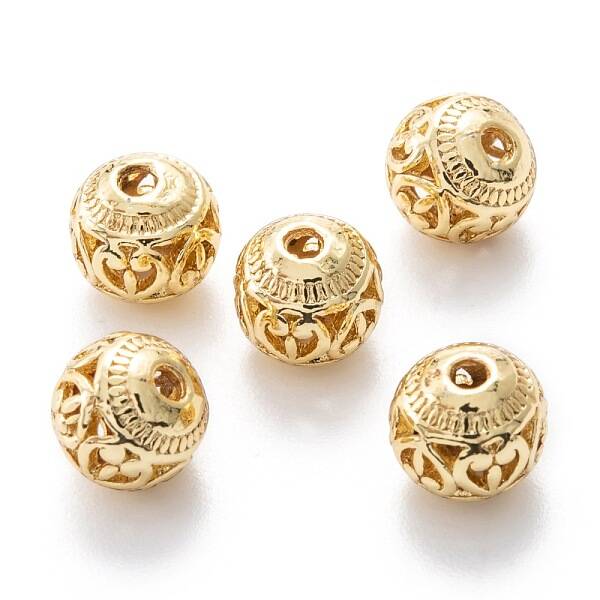 Alloy Hollow Beads